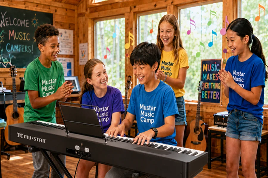 Mustar Digital Pianos Help Young Beginners Explore Music This Summer 